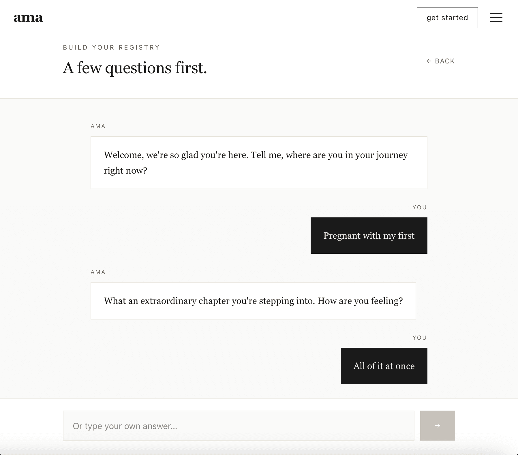 tell ama about your values